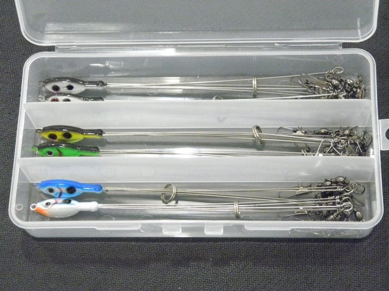 wLure 6 Umbrella Rigs Test in Alabama Fishing Lures in One Tackle Box for Bass Fishing AR1KB - Image 1